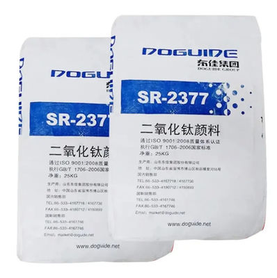 SR-2377 Doguide Titaniumdioxide Tio2 Rutile met 93,0% TIO2-gehalte en 97,0% Rutile-gehalte Zr.Al Anorganische coating