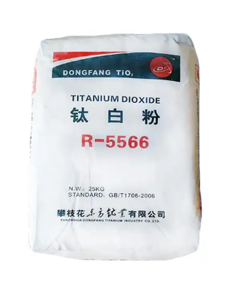 R-5566 Rutiel Titaniumdioxide Pigment met 94,4% TiO2-gehalte, 99,3% Rutielgehalte en 1977 Kleurkracht