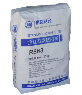 Jinan Yuxing Sulfaatproces Titaniumdioxide TiO2 R868 met uitstekende glansbehoud voor coilcoating
