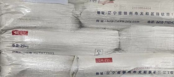 TIO2 Chloride Rutile Titanium Dioxide CR-211 Wit Pigment Voor PC Uitstekende temperatuurbestendigheid
