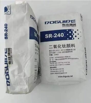 SR-240 Tio2 Rutiel Titanium Dioxide met hoge witheid, uitstekende dispersie en hoge bulkdichtheid voor masterbatch