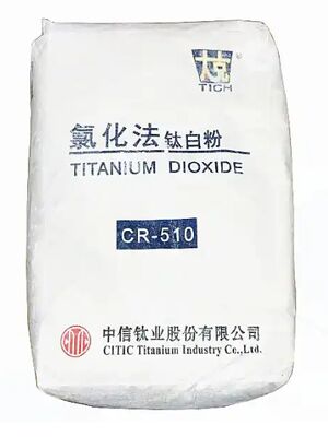 CR-510 Hogepure rutiel-titandioxide pigment met ultra-hoge rutiel-puurheid, hoge witte kleur en blauwachtige ondertoon en uitstekende dispergeerbaarheid
