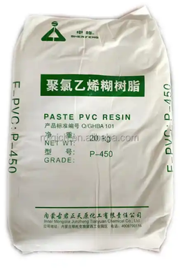 Junzheng P-450 PVC-hars van pastekwaliteit met K-waarde 65 laag vluchtig gehalte en controleerbare pastviscositeit