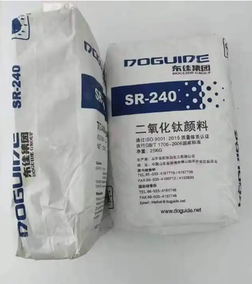 SR-240 Rutiel Titaniumdioxide met ≥96,0% TiO₂-gehalte, ≥97,0% Rutielgehalte en ≥185% Kleurkracht