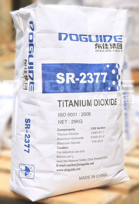 SR-2377 Doguide Titaniumdioxide Tio2 Rutile met 93,0% TIO2-gehalte en 97,0% Rutile-gehalte Zr.Al Anorganische coating
