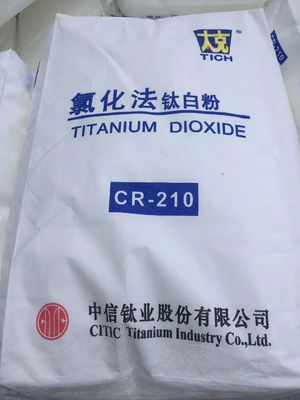 CR-210 Rutieltitaniumdioxide met een hoog verbergvermogen, uitstekende dispergeerbaarheid en blauwachtige onderkleur voor polyolefin masterbatch