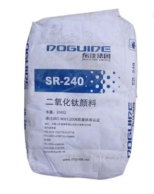 SR-240 Rutieltitaniumdioxide TiO2 Pigment met ≥96% TiO2-gehalte, ≥97% Rutielgehalte en ≥97% wit