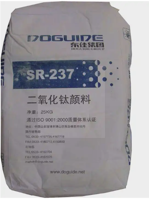 SR-237 Rutiel Titaniumdioxide met silicium-aluminium anorganische coating voor hoge dekkracht in watergedragen verfsystemen